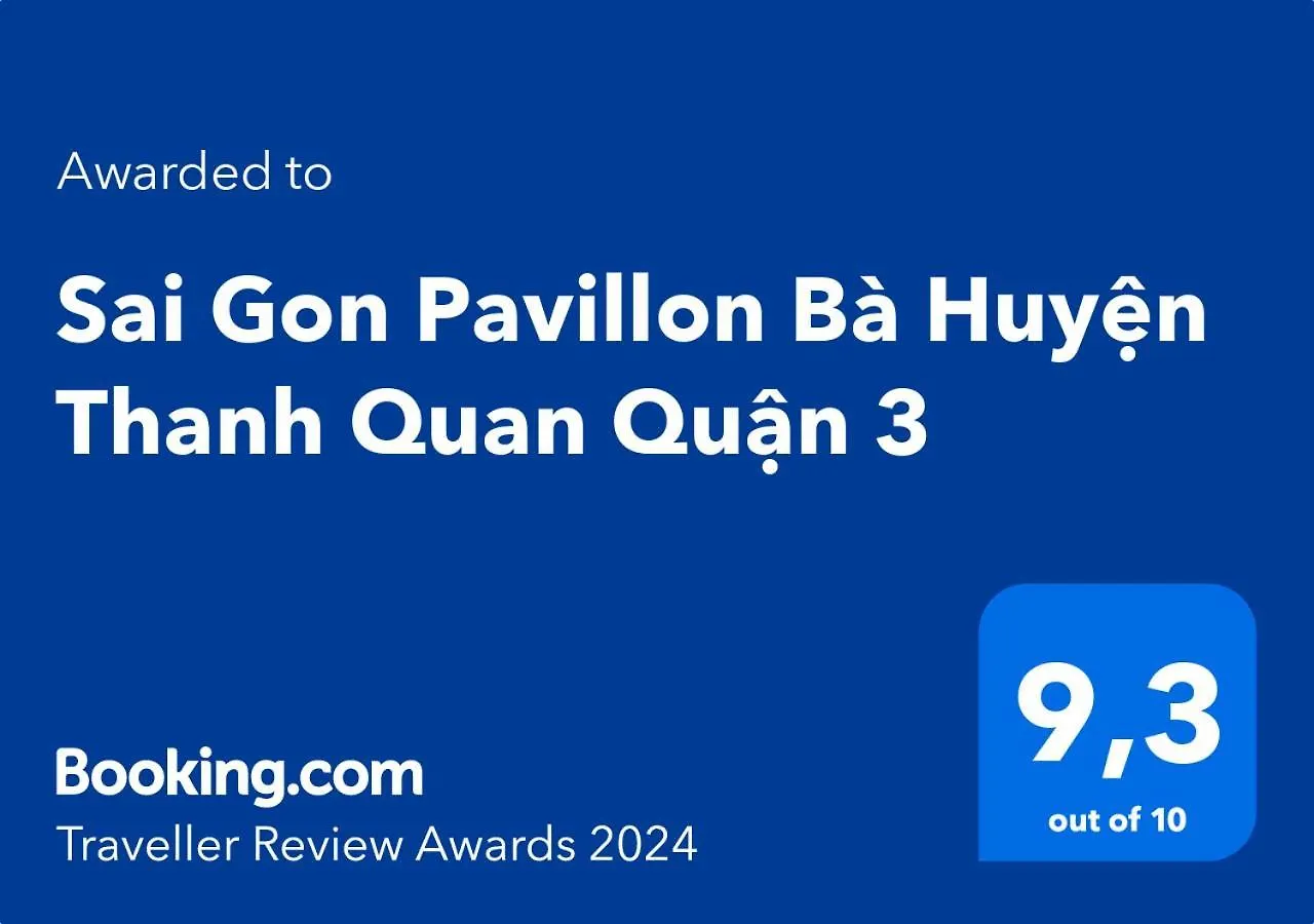 Sai Gon Pavillon Ba Huyen Thanh Quan Quan 3 Ho Či Minovo Město Apartmán